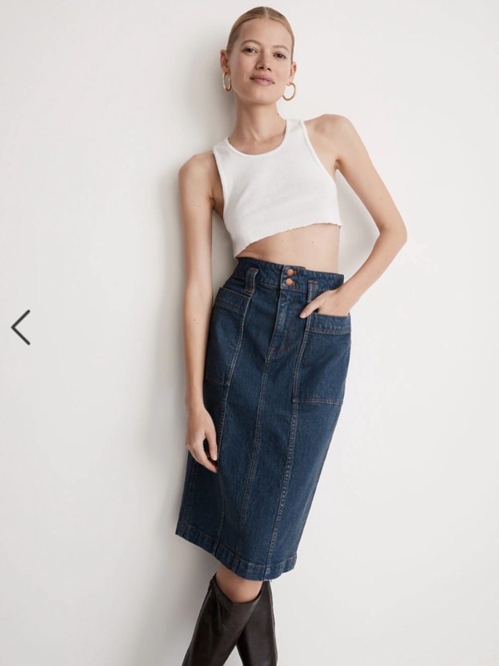 Madewell | Denim Midi Skirt